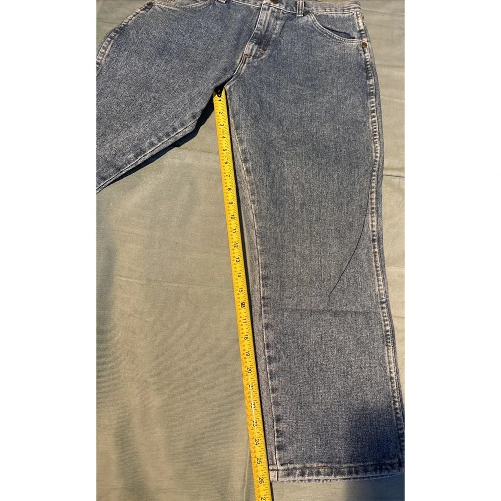 Wrangler Authentic Jeans 16 Husky M Wash Straight Leg Denim 95ERUVW L382-022